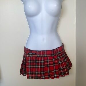 VNTG SEXY,PLAID,WRAP,PLEATED,VELCO,RIP OFF,SCHOOL GIRL,NAUGHTY,PREPPY EDUCATION
